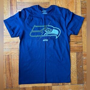 Youth Seattle Seahawks T-Shirt Navy Blue Size Small (7/8)